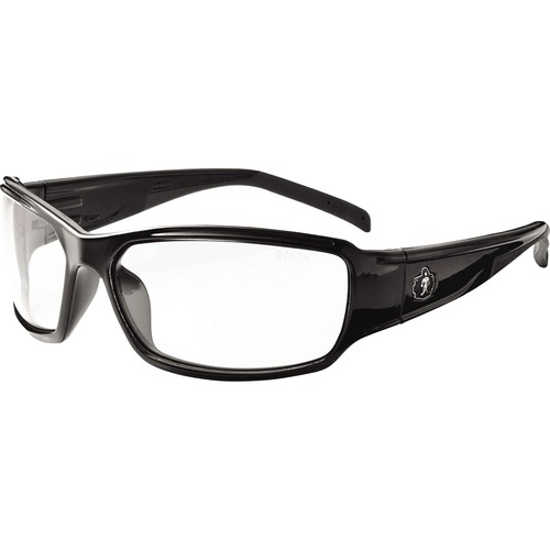 Safety Glasses, Clear, Black