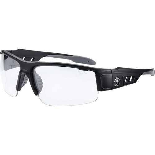Safety Glasses, Clear, Black
