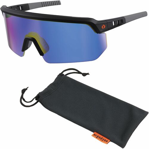 Glasses, Safety, Blue, Black
