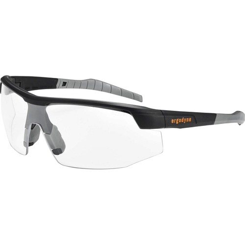 Safety Glasses, Clear, Black
