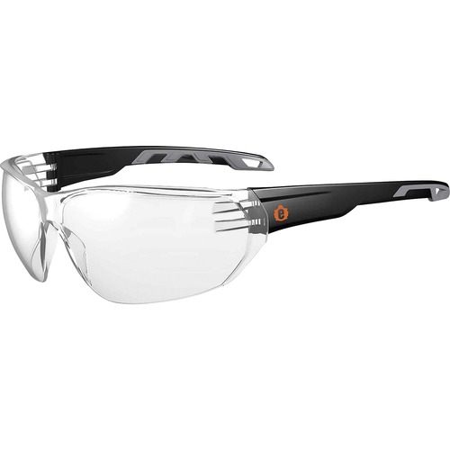 Safety Glasses, Clear, Black
