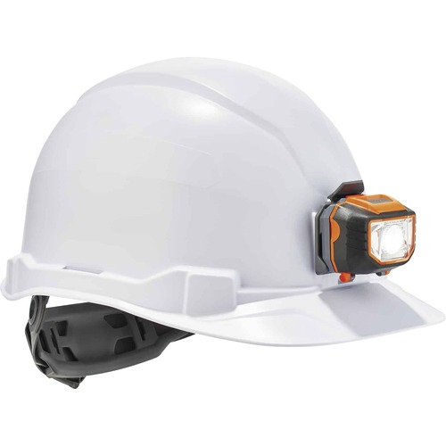 Hard Hat Cap With LED, White