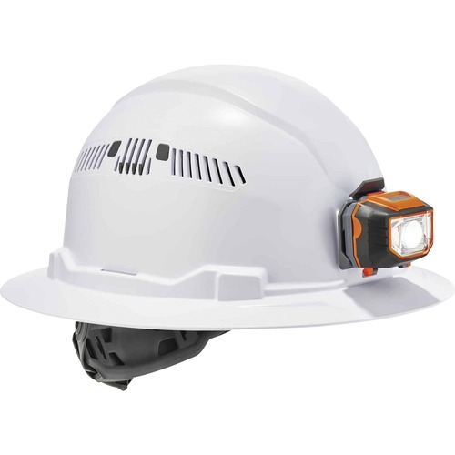 Hard Hat Full Brim LED, White