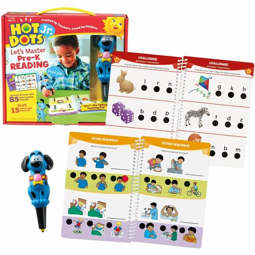 Reading Skills Book Hotdots Set, Pre-K, 100 Lessons, Mi
