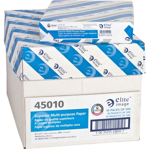 Multipurpose Paper, 98 GE, 20 lb, 8-1/2" x 11", WE, 10/PK Per Carton 40/PL