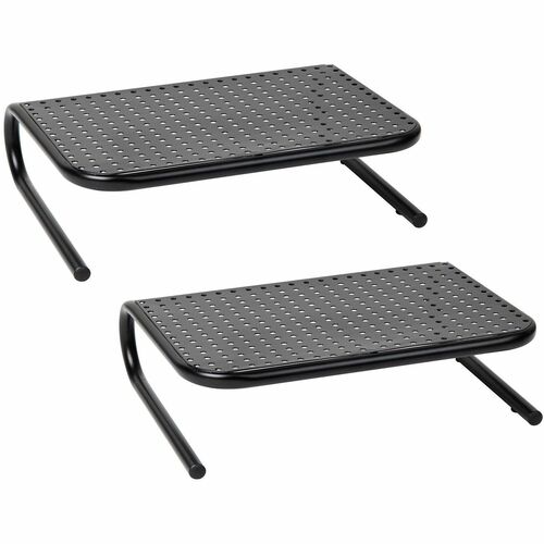 Stand, Monitor, Metal, Black 2/PK