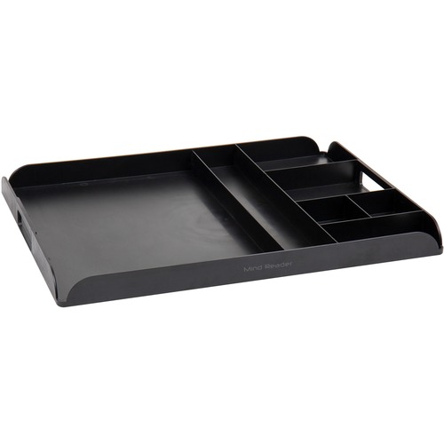 Coffee Organizer, 7 Compartments, 17.5"x13.25"x1.25", Black