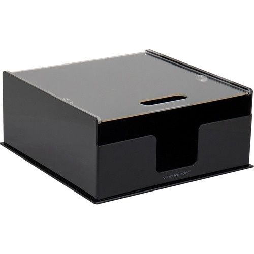 Plate Dispenser, w/Lid, Plastic, 27.9"x27.9"x12.7", Black