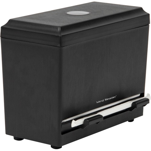 Straw Dispenser, 250 Cap, Top-Loading, 9.25"x4.5"x7.5", Black
