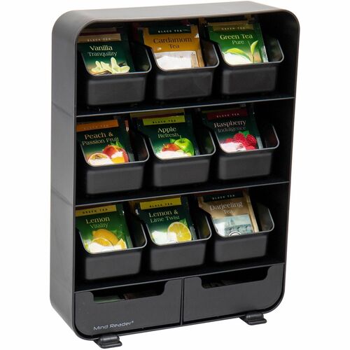 Caddy, Tea, Condiment, 15 Bag, Black