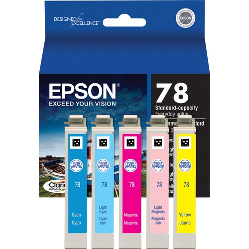 Cartridge, Clear, 78, Cyan, LC, Male, LM, Yellow 5/PK