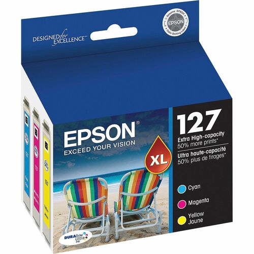Cartridge, Ink, Workforce, Cyan, Magenta, and Yellow 3/PK