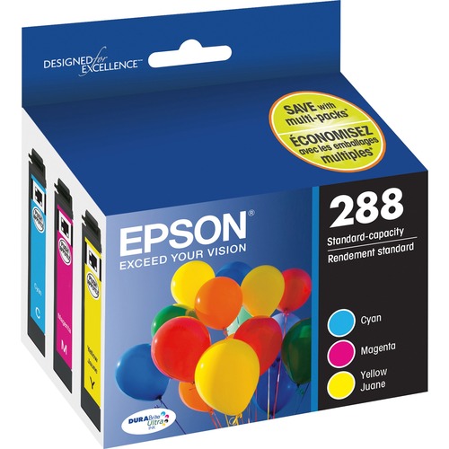 Cartidge, Inkjet, 288, Cyan, Magenta, and Yellow 3/PK