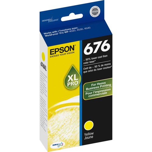 Cartridge, Ink, 676XL, Yellow