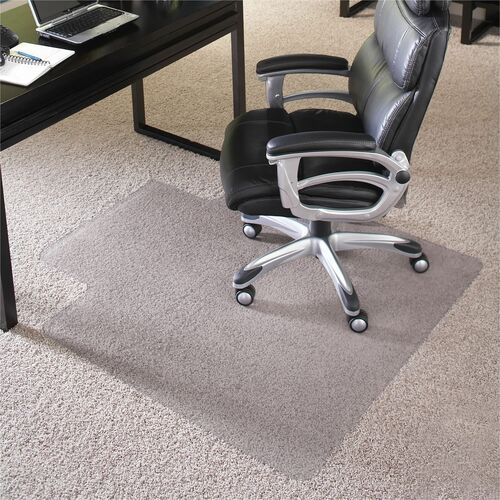 Chairmat with Lip, Rectangular, 36"x48", Clear