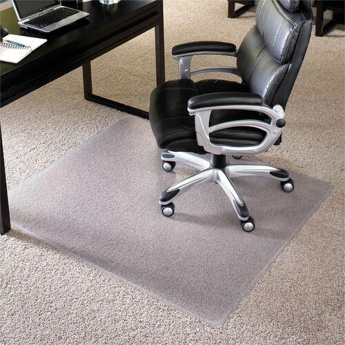 Chair Mat, High Pile, Rectangle, 46" x 60", Clear