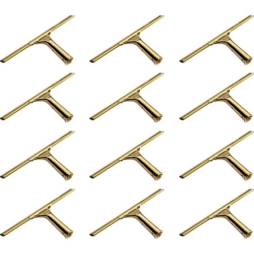 Squeegee, Tempered Brass, 11-3/4"x1-1/4"x5-1/2", BS 12/CT