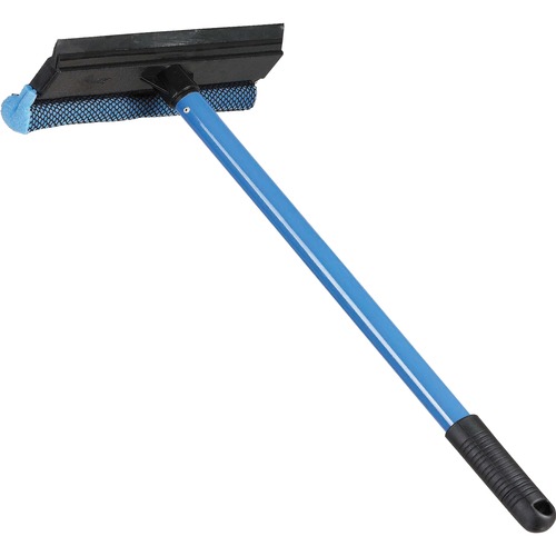 Auto Squeegee, With Scrubber, 8" Wide Head, 21" Long Handle, Blue