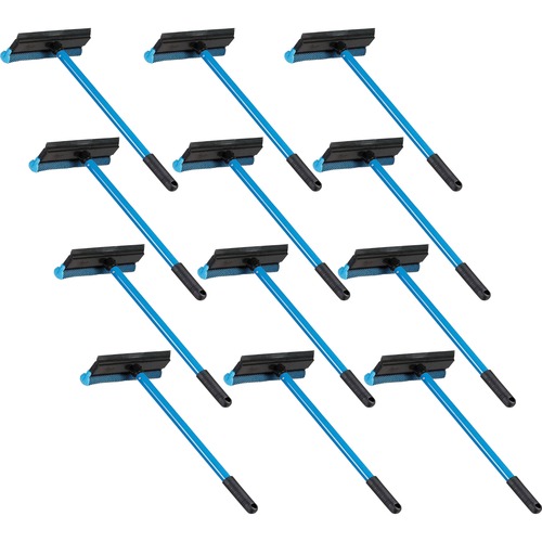 Auto Squeegee, With Scrubber, 8" W Head, 21" L Handle, BE 12/CT