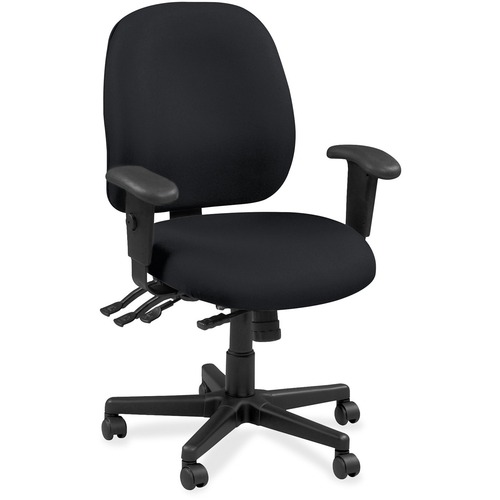 Chair, Task, Fabric/Fabric, 29-1/2" x 26" x 40-1/2", Ebony