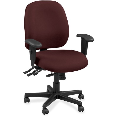 Chair, Task, Fabric, 29-1/2" x 26" x 40-1/2", Burgundy