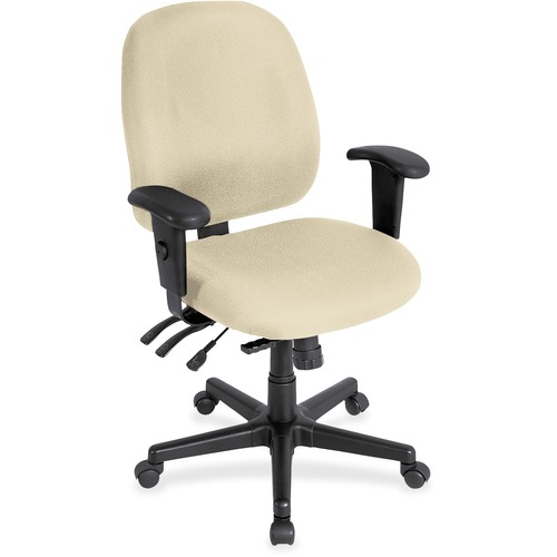 Chair, Task, With Seat Slider, Dillon Vinyl, 27" x 21" x 36.5", Buff