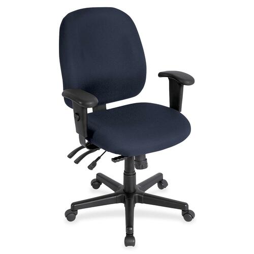 Chair, Task, With Seat Slider, Fabric, 27"x21"x36.5", Periwinkle