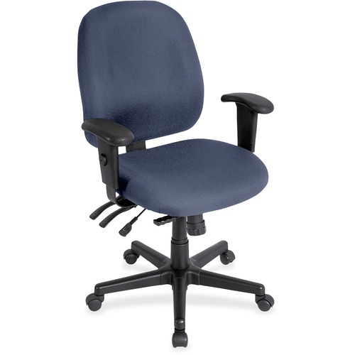 Chair, Task, With Seat Slider, Dillon Vinyl, 27" x 21" x 36.5", Ocean