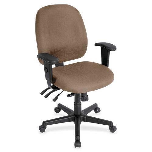 Chair, Task, With Seat Slider, Fabric, 27"x21"x36.5", Malted