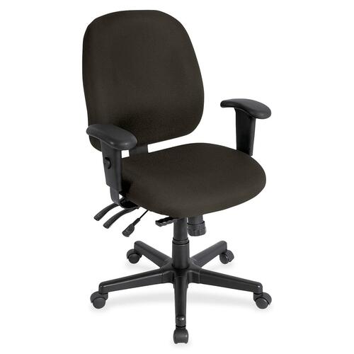 Chair, Task, With Seat Slider, Fabric, 27" x 21" x 36.5", Pepper