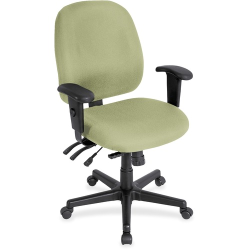 Chair, Task, With Seat Slider, Dillon Vinyl, 27"x21"x36.5", Sage