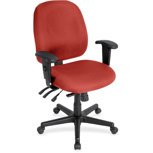 Chair, Task, With Seat Slider, Canyon Vinyl, 27"x21"x36.5", Red Rock