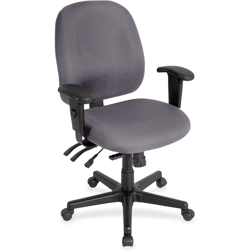 Chair, Task, with Seat Slider, Canyon Vinyl, 27"x21"x36.5", Carbon
