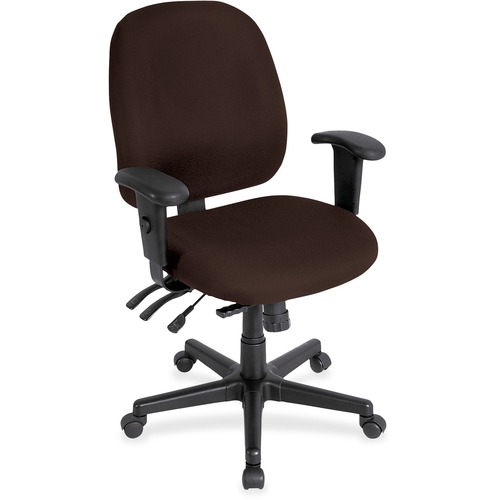 Chair, Task, With Seat Slider, Canyon Vinyl, 27" x 21" x 36.5", Nightfall