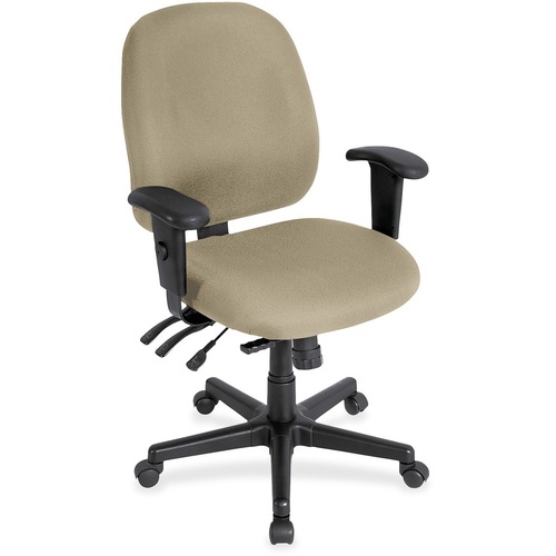Chair, Task, With Seat Slider, Fabric, 27"x21"x36.5", Pumice