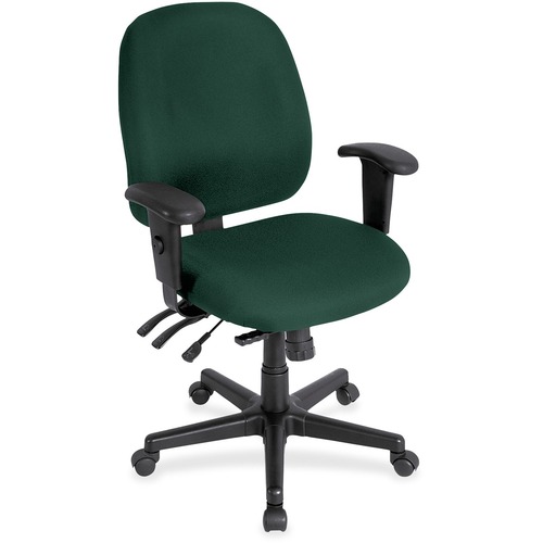Chair, Task, with Seat Slider, Fabric, 27" x 21" x 36.5", Forest