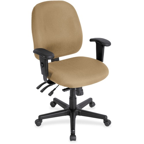 Chair, Task, With Seat Slider, Fabric, 27"x21"x36.5", Beige