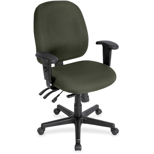 Chair, Task, With Seat Slider, Fabric, 27"x21"x36.5", Olive Green