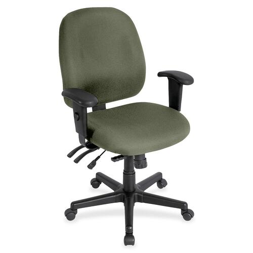 Chair, Task, With Seat Slider, Fabric, 27"x21"x36.5", Sage