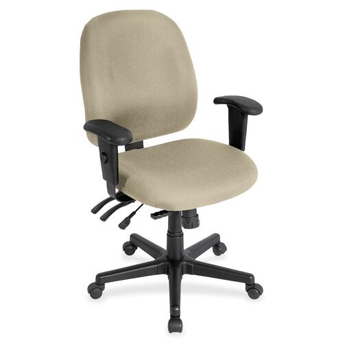Chair, Task, With Seat Slider, Fabric, 27" x 21" x 36.5", Travertine
