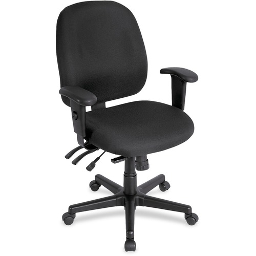 Chair, Task, With Seat Slider, Foam, 27"x21"x36.5", Black