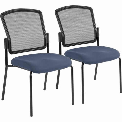 Chair, Vinyl Seat, 27" x 21" x 36-1/2", BK Back/Ocean Seat 2/CT