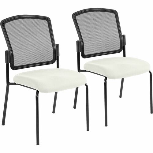 Chair, Dillon Vinyl Seat, 27"x21"x36-1/2", Black Back/Snow Seat 2/CT