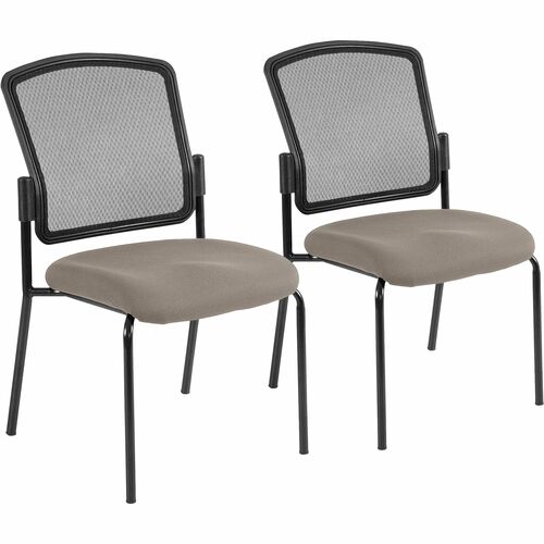 Chair, Fabric Seat, 27"x21"x36-1/2", BK Back/Fossil Seat 2/CT