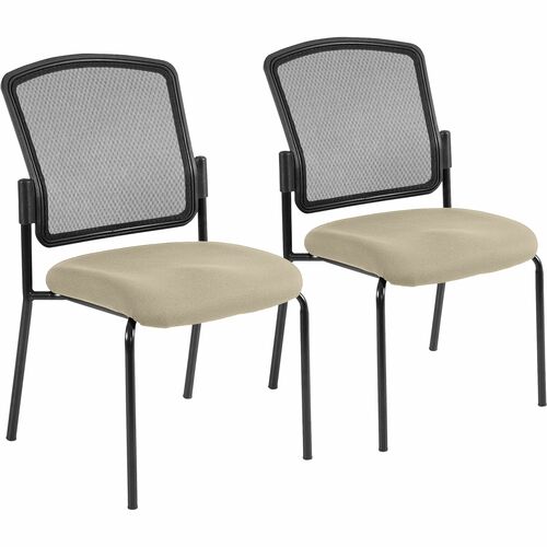 Chair, Fab Seat, 27" x 21" x 36-1/2", BK Back/Travertine Seat 2/CT
