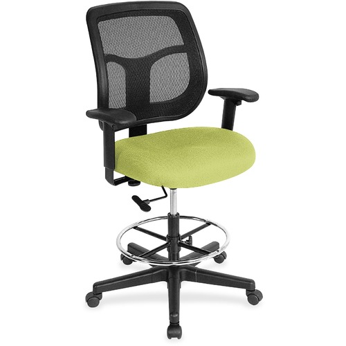 Stool, Drafting, Dillon Vinyl, Mesh Back, 25" x 24" x 56", Agn