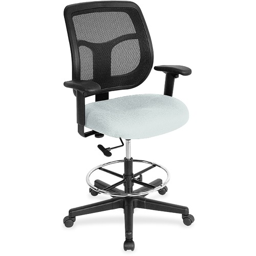 Stool, Drafting, Castillo Vinyl, Mesh Back, 25" x 24" x 56", Breezy