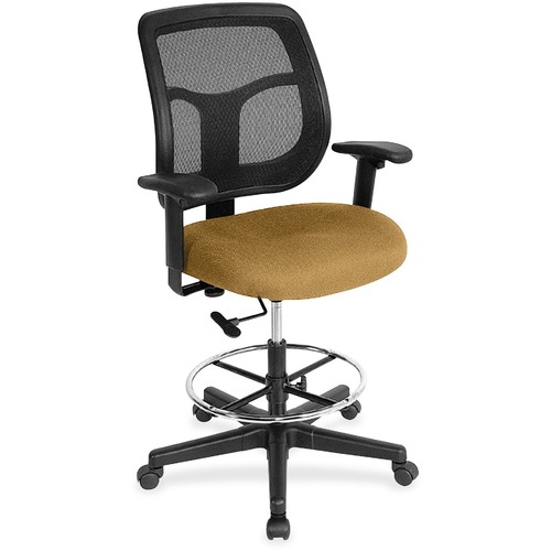 Stool, Drafting, Fabric, Mesh Back, 25" x 24" x 56", Nugget