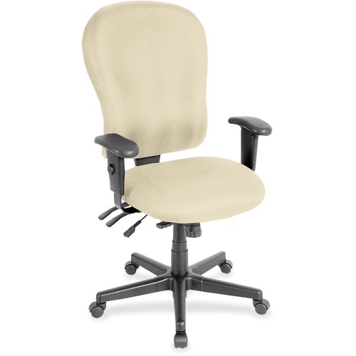 Chair, Highback, Armrests, Dillon Vinyl, 29" x 26" 47", Buff