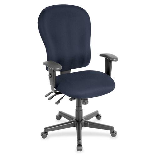 Chair, Highback, Armrests, Fabric, 29" x 26" 47", Periwinkle
